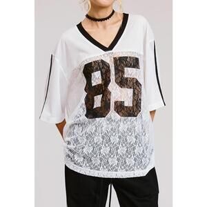 Sporty Chic Lace Number 85 Graphic Jersey Restocked!!